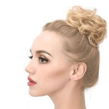 Load image into Gallery viewer, Messay Out-of-bed Rose Bun Scrunchie