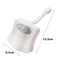 Load image into Gallery viewer, Motion Sensored Toilet Seat LED Light