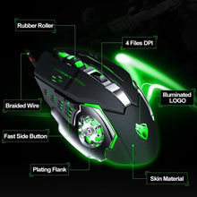 Load image into Gallery viewer, LED Gaming Headset and Mouse (with Mouse Pad)