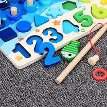 Load image into Gallery viewer, Educational Wooden Counting Toy