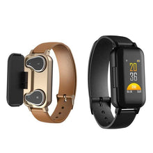 Load image into Gallery viewer, 2-In-1 Wireless Bluetooth Headset & Smart Bracelet