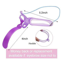 Load image into Gallery viewer, Eyebrow Stencils Kit Grooming Card Eyebrow Makeup Tools