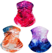 Load image into Gallery viewer, Fashion Galaxy Face Bandana Neck Gaiter, Sun UV Protection Reusable Half Mask Scarf, Motorcycle Balaclava for Women Men