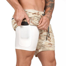 Load image into Gallery viewer, Men's 2 in 1 Fitness Running Shorts