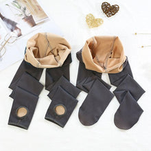 Load image into Gallery viewer, Faux-Sheer Fleece Lined Pantyhose