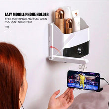 Load image into Gallery viewer, Multi-function Wall Mounted Bedside Shelf with Phone Holder