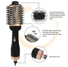 Load image into Gallery viewer, Gold Pro One-Step Hair Dryer Brush