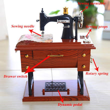 Load image into Gallery viewer, Mini Sewing Machine Music Box