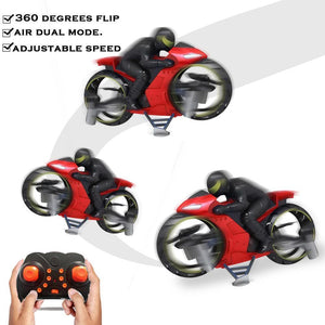 2 In 1 Remote Control Motorcycle Land And Air