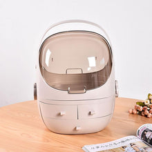 Load image into Gallery viewer, LED HD Mirror Makeup Storage Box Cosmetic Organizer Case
