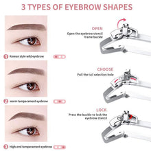 Load image into Gallery viewer, Adjustable Eyebrow Shapes Stencil
