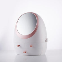 Load image into Gallery viewer, LED HD Mirror Makeup Storage Box Cosmetic Organizer Case
