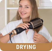 Load image into Gallery viewer, Gold Pro One-Step Hair Dryer Brush

