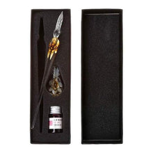 Load image into Gallery viewer, Glass Calligraphy Pen Set with Ink and Pen Rest
