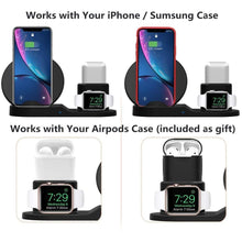 Load image into Gallery viewer, 3 in 1 Fast Wireless Charger Dock Station
