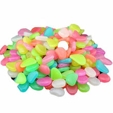 Load image into Gallery viewer, Glow-In-The-Dark Luminous Garden Pebbles - 100pcs

